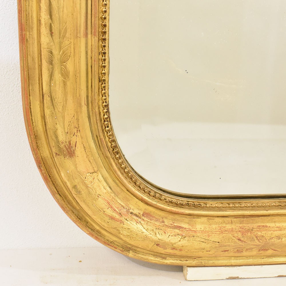 SPC160 1. antique gold leaf mirror antic mirror XIX century.jpg